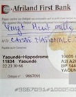 Chèque au nom de la Caisse Nationale de Prévoyance Sociale